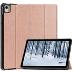 EIDERWOOD Nokia T21 Tri-Fold Kunstskinn Deksel m. Stativfunksjon - Rose Gold