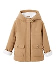 VERTBAUDET Manteau à Capuche en Drap de Laine Fille doublé Sherpa Chamois 8A