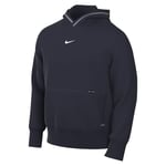 NIKE Men's M Nk Strke22 Po Hoody Hooded Long Sleeve Top, Obsidian/White, S