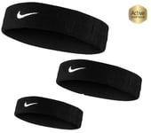 Nike Sports Headband Soft Cotton Swoosh Tennis Running Training Sweatband