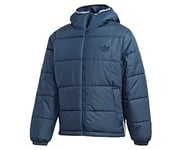 Adidas Pad Hooded Puff Sport Jacket - Collegiate Navy, Small