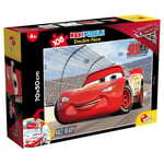 Puzzle Maxi Double-Face Disney Cars Lightning Mcqueen 108 Pièces Retro Fahrbar