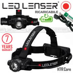 Torche Frontale LED Lenser Torche H7R Core Noir Rechargeable 1000 Lumens 250 MT