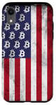 iPhone XR BTC Bitcoin American Flag distressed Crypto Revolution Case