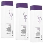 3x Wella Sp Shampoing Réparation Pour Abimés Cheveu, 250ml