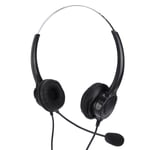 Call Center Headset 3.5Mm Computer Phone Headset With Mic For Web Seminars Offic