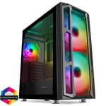 Game Max F15M Mesh ARGB Tempered Glass ATX Midi Tower Gaming PC Case