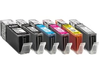 Kmp Multipack C107pixv - 4-Pack - Høy Ytelse - Svart, Gul, Cyan, Magenta - Kompatibel - Blekkpatron (Alternativ For: Canon 0318C001, Canon 0332C001, Canon 0333C001, Canon 0334C001, Canon Cli-571Cxl, Canon Cli-571Mxl, Canon Cli-571Yxl, Canon Pgi-570P