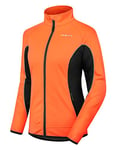 INBIKE Veste de vélo femme Veste de cyclisme Hiver Veste de course Thermo Coupe-vent Respirant Réflectif Hydrofuge Orange, XS