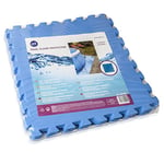 Gre MPF509P- Protecteur de sol de piscine en EVA, couleur bleue, 9 pièces, 8 mm d'épaisseur. Résistant et offrant une protection solide contre les perforations.