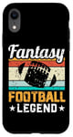 iPhone XR Funny Game Day Draft Party Mens Fantasy Football Legend Case