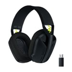 Logitech G435 Lightspeed trådløst gaming headset, sort