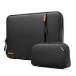 tomtoc 360 Protective Laptop Sleeve Set for 16-inch MacBook Pro M4/M3/M2/M1 Pro/Max A3403 A3186 A2991 A2780 A2485 2024-2019, Dell XPS 16 Plus Laptop, Water-Resistant MacBook Case with Accessory Pouch