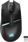 Darkstar Rgb Wireless Mmo Souris De Jeu-26 000 Dpi-15 Boutons Programmables-Batterie Jusqu'À 80 Heures-Compatible Icue-Pc,Ps5,Ps4,Xbox-Noir