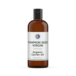 Mystic Moments | Organic Pumpkin Seed Carrier Oil 500ml - Pure & Natural Oil Perfect For Hair, Face, Nails, Aromatherapy, Massage and Oil Dilution Vegan GMO Free