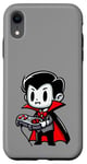 Coque pour iPhone XR Count Dracula, joueur vidéo mignon de dessin animé vampire