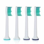 4 Electric Toothbrush Heads Compatible with PHILIPS SONICARE Head Phillips Pack