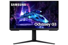 Samsung Odyssey G3 LS24DG302EUXXU 24" 180Hz 1ms FullHD Gaming Monitor - 1920x1080, HDR10, HDMI, Displayport, Freesync, Height Adjust