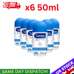 Sanex Dermo Extra-Control Deodorant 48h Anti-Perspirant 50ml New Pack of 6