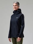 Berghaus Deluge Pro Shell Jacket - Black, Black, Size 18, Women