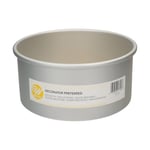 Wilton Decorator Preferred Moule à Gâteau Ronde Ø CM 20 x 10 H, Moule Professionnel Extra Profond, Matériau: Aluminium Anodisé Résiste, Gris