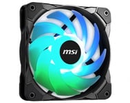 MSI MAX F12A Addressable RGB (ARGB) PWM 120mm Fan + 4 Black Screws