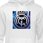 Barn-Hoodie | Mjuk Huvtröja för Barn Real Madrid vit 5-6 År