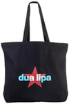 Dua Lipa Official Merch Tote Bag, Black