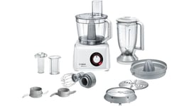 4242005109364 Bosch MultiTalent 8 food processor 1100 W 3.9 L Translucent, White