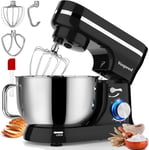 5 Quart 1000W Stand Mixer, 8-Speed Tilt-Head Food Mixer with Bowl, Attachments