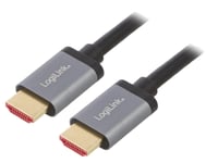 Cable HDMI 2.1 male des deux cotes 4K 8K 3D UHD 1m - Noir