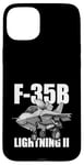 Coque pour iPhone 15 Plus F-35B Dessin animé amusant avions de chasse militaire