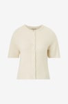 Gina Tricot - Topp Short Sleeve Knitted Cardigan - Vit