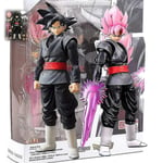 14cm Dragon Ball Black Goku Zamasu Actionfigur Dbz Modell Med Flera Tillbehör Leksaker