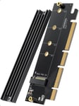 Adaptateur M.2 NVMe SSD vers PCIE x4 x8 x16, PCIE 4.0 64 Gbps, Key M Key BM 4 Tailles Possibles 2280 2260 2242 2230, Capacité 2 to