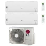 Climatiseur réversible Multi-split LG Libero Smart Series 7+9 avec MU2R15 UL0 R-32 Wi-Fi intégré 7000+9000 BTU A+++