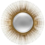 Miroir Soleil métal doré D58cm - Atmosphera créateur d'intérieur - Or