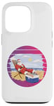 iPhone 13 Pro Santa at the beach jolly Santa lounging on the sand Xmas Case