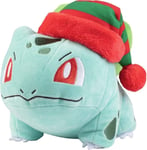 Pokemon 2024 Seasonal Plush - Bulbasaur w/ Santa hat - Brand New