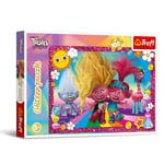 Trefl Band Together, Trolles Pailletés 100 Pièces – Puzzles Brillants avec Poneys, Divertissement Créatif Loisir pour Les Enfants à partir de 5 Ans, 14829, Multicolour