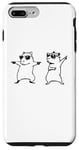 Coque pour iPhone 7 Plus/8 Plus Capybara drôle dansant avec des lunettes