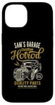 Coque pour iPhone 14 Sam's Hotrod Garage Voiture Classique Sam