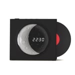 Moon Clock Bluetooth Kaiutin Subwoofer Pieni Teräksinen Cannon Audio Joululahja musta