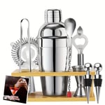 Ruostumaton Ter&#xE4;s Cocktail Shaker Set, 10-osainen