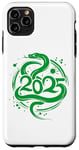 Coque pour iPhone 11 Pro Max Bonne année chinoise - Symbole serpent vert Nouvel An 2025