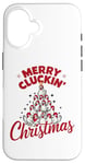 iPhone 16 Merry Cluckin' Christmas Funny Chicken Lovers Farm Xmas Case