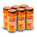 Schwartz Turmeric 37 G, Jar, Pack of 6, Bright Yellow Colour, Authentic Taste and Unique Colour, Earthy Flavour and Citrusy Aroma, Source of Curcumin, Perfect for Curries, Soups & Relishes