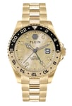 Philipp Plein Gold Mens Analogue Watch Gmt-i  Challenger PWYBA0423