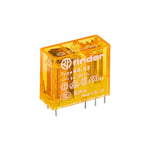 Finder - Mini relais Type 40.52 pour circuit imprimé 2 échanges enfichables Bobine 8A 24V ac/dc alternatif 405280240000