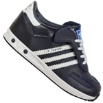 Adidas Kids Leather LA Trainer Baby Boys Sneaker Walking Shoes Blue New 20